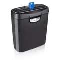 Alpina Aktenvernichter – Papiershredder für Zuhause und Büro – Shredder Zerstört Kreditkarten – Zerkleinern Sie 6 A4-Blätter auf Einmal - 10L Behälter – 190W Leistung – Schwarz