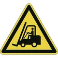 Durable Bodenmarkierung ISO 7010 W014, 43cm, Warnung vor Flurförderzeugen