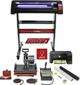 LED Schneideplotter & 5 in 1 Hitzepresse & Drucker im Set; Sublimationsdrucker, Transferpresse, Plotter, Hitzepresse