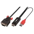 LINDY HDMI / VGA Adapterkabel HDMI-A Stecker, VGA 15pol. Stecker 3.00m Schwarz 41457 HDMI-Kabel
