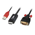 LINDY 3m HDMI A to VGA Adapter Cable, Black