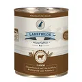 Lakefields MANUFAKTUR Nassfutter MENÜ LAMM 61% Fleischanteil für Hunde, Größe:24 x 800 g