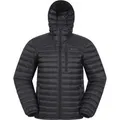 Mountain Warehouse - "Henry II Extreme" Steppjacke Daunen-gefüllt für Herren (Schwarz)