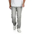 riverso Straight-Jeans Herren Jeanshose RIVChris Regular Fit Denim Hose mit Stretch grau 31W / 32L