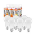 Osram LED Star Classic A, Sockel: E27, Nicht Dimmbar, Warmweiß, Ersetzt eine herkömmliche 75 Watt Lampe, Matt, 6er-Pack