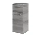 Badezimmerschrank Quickset 328 in Graphit Struktur quer Nachbildung, 30 cm br...
