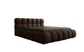 Luxusbetten24 Polsterbett Designer Polsterbett Boston Bouclé, mit Stauraum + kostenloser Aufbau, Braun | Braun