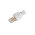 Cat.5e RJ45 werkzeuglos Ethernet-Stecker ungeschirmt gerader Stecker Knickschutz