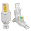 RJ45 Netzwerkstecker Crimpstecker Cat 5e 5 LAN Kabel Werkzeugfrei Werkzeuglos