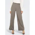JDY Schlupfhose JDYLOUISVILLE CATIA WIDE PANT JRS NOOS Materialmix braun XS (34)