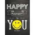 BSB Grußkarten Geburtstag - A4 – Smiley - Glückwunschkarte im Format 21 x 29,7 cm