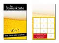 100 Stück Bier Bonuskarten (BOK-415) mit 10 Stempelfeldern Gastronomie Treuekarten passend für ihr Lokal Gaststätte Kneipe