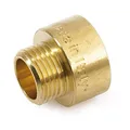 Messing Reduzierstück 1 1/4 Zoll IG x 1 Zoll AG Rohrgewinde ISO 228 - Adapter aus Messing für großes Innengewinde auf kleines Außengewinde