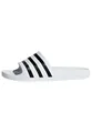 adidas Unisex-Erwachsene Adilette Aqua Badeschuhe, Weiß (Footwear White/Core Black/Footwear White 0), 46 EU