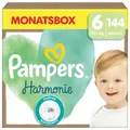 Pampers Harmonie Gr.6 Junior 13+kg Monatsbox Windeln, 144 Stück