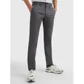 Tommy Hilfiger für Herren. MW0MW28883 Bleecker Chino-Hose aus grauer Stretch-Baumwolle (34/32), Lässig, Bio-Baumwolle, Nachhaltig