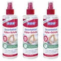 ✅ SOS Desinfektion Spray Füße Schuhe  Schuhdeo Fußdesinfektionsspray 3x 250ml ✅