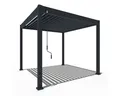 Weide Pergola Classic Pavillon Terrassenüberdachung Aluminium 3 x 3 M anthrazit, BxTxH: 300x300x255 cm