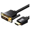 Kabel HDMI oder DVI (24+1) - HDMI-Kabel 1m, 4K 60Hz/ 1080P 60Hz - Schwarz