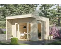Gartenhaus SKAN HOLZ Tokio 2 einschalig mit Fußboden und KSK-M Dachbahn 340 x 44