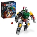 LEGO 75369 Star Wars Boba Fett Mech, baubare Actionfigur mit Blaster und Raketenrucksack mit Flick-Shooter, Sammelset für Kinder