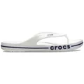 Crocs Unisex Erwachsene Bayaband Flip Flip, White/Navy, 41/42 EU