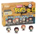 Dämonentöter: Kimetsu No Yaiba Bitty Pop! Vinylfigur 4er-Pack Tanjiro 2,5 cm Fun