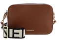 Coccinelle Leder Umhängetasche Tebe Crossover Bag Cognac braun
