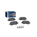 Bosch BP363 - Auto Bremsbeläge hinten - Bosch-Qualität - für leises Bremsen mit wenig Staub - ECE-R90 zertifiziert - kupferfrei - 1 Set mit 4 Bremsbelägen - Mit Zubehör