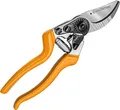 GRÜNTEK Gartenschere Strauchschere Z-25, für LINKSHÄNDER, Geschmiedete Premium Baumschere, (für Linkshänder), Rebschere 215mm, Bypass, ergonomische Griffe. Geld-ZURÜCK-GARANTIE