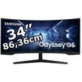 Samsung Monitor Odyssey G5, C34G55TWWP, 34 Zoll, UWQHD 3440 x 1440 Pixel, 1 ms, 165 Hz