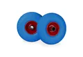relaxdays Sackkarren-Rad Sackkarrenrad Vollgummi im 2er Set, Blau-Rot