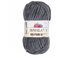 Strickfein Himalaya Dolphin Baby super Bulky Chenille Garn Wolle strickgarn 100 gr 80367 - anthrazit - Schwarz