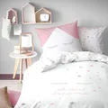 Sweet Dreams Sterne Bettwäsche in BIBER/FLANELL 80x80 135x200 cm 100% Baumwolle