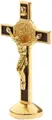 Goldene Jesus Christus Kreuz Statue für Auto & Zuhause - Religiöse Dekoration
