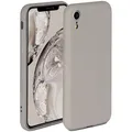 ONEFLOW Soft Case für iPhone XR Hülle aus Silikon mit Kameraschutz, Silikonhülle mit erhöhtem Schutz fürs Display, Backcover Schutzhülle, weiche Handyhülle, Taupe