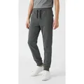 Name It Jogginghose NKMSWEAT für Jungen mit verstellbarem Bund und Kordelzug unifarben, casual, regular fit, Baumwollmix, Rundhals grau 92