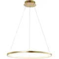 Just Light Led-Hängeleuchte Circle, Gold, Metall, Kunststoff, spiralförmig,spiralförmig, F, 60x120x60 cm, Lampen & Leuchten, Innenbeleuchtung, Hängelampen, Esstischlampen