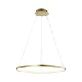 LED Hängelampe Küche Metall Ring Gold Ø60 cm 3000 K 29 W Esstisch Pendelleuchte