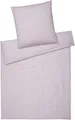 Bettwäsche ELEGANTE "Breeze", lila (lavendel), B/L: 135cm x 200cm, 1 Stk., 1 Stk., Halbleinen, B/L: 80cm x 80cm, 2 Stk.