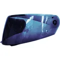 HJC HJ33 Visier für i90 Motorrad Helm Zubehör - blau verspiegelt
