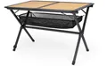Berger Royal Alu-Bambus Rolltisch schwarz 110 x 70 cm Campingmöbel B-Ware