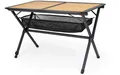 Berger Roya Alu-Bambus Rolltisch schwarz 110 x 70 cm