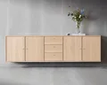 Hammel Furniture Sideboard Mistral, Hochwertig Schrank, hängend/stehend montierbar, mit Türen und Schubladen, B: 220 cm, anpassungsbar Designmöbel