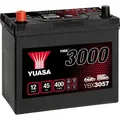 Yuasa SMF YBX3057 Autobatterie 45 Ah T1/T3 Zellanlegung 1 (12 V, 45 Ah, 400 A) (YBX3057)