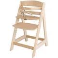 Roba Hochstuhl, Natur, Holzwerkstoff, 1-Sitzer, 44.5x80x54 cm, Babymöbel, Hochstühle & Zubehör, Hochstühle
