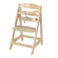 roba Treppenhochstuhl Sit Up III - Mitwachsender Baby Hochstuhl - ab 6 Monaten - Kinderhochstuhl aus Holz natur - Stuhl bis 50 kg belastbar, 1 Stück (1er Pack)
