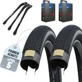 2er Set Schwalbe Fahrradreifen Billy Bonkers Schwarz Faltreifen 50-406 20x2,00 + SV + Reifenheber
