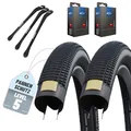 2er Set Schwalbe Fahradreifen Billy Bonkers 20x2,00 Zoll(50-406) + AV/DV/SV/SCV/Ohne Schlauch und 3 Metall Reifenheber E Bike