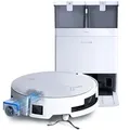ECOVACS DEEBOT X8 OMNI Staubsauger Roboter mit Wischfunktion, 18.000 Pa, OZMO ROLLER Wischwalze/Moppwäsche mit 75°C heißem Wasser Saugroboter Weiß - Weiß